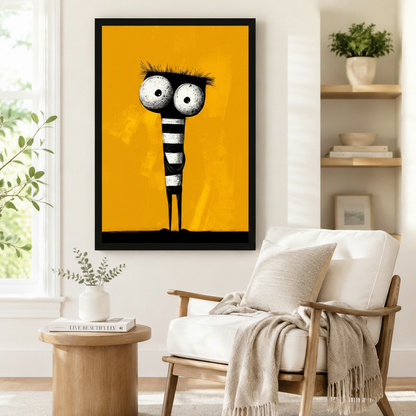 Big Eyes Monster Pop Art Canvas Wall Art