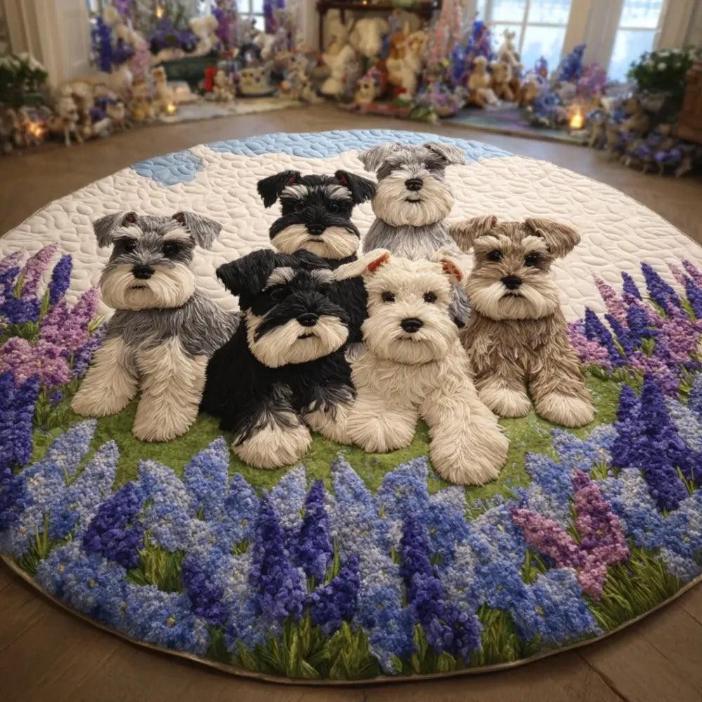 Whisker Meadow Quilted Round Mat