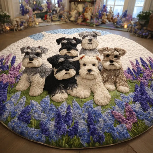 Whisker Meadow Quilted Round Mat