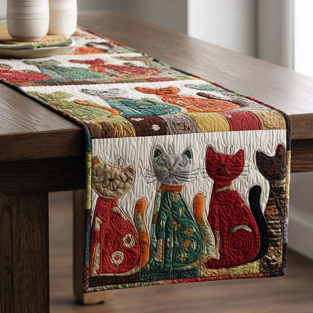 Whisker Whirl Quilted Table Runner