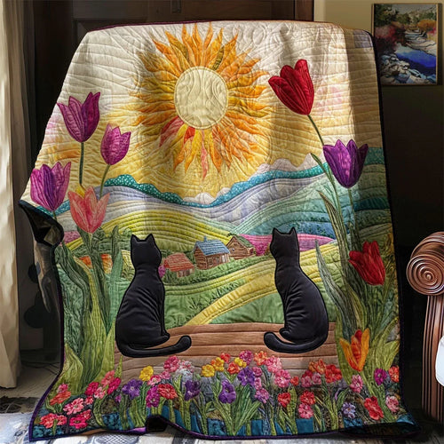 Whiskered Hill Quilt Blanket