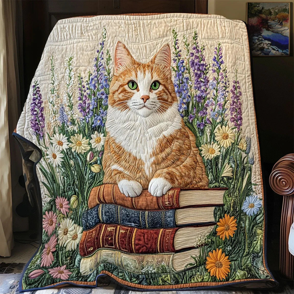 Whiskered Tales Quilt Blanket