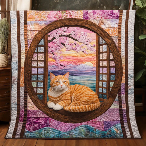Whiskers At Dusk Quilt Blanket
