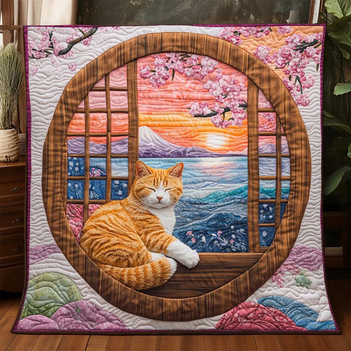 Whiskers At Dusk Quilt Blanket