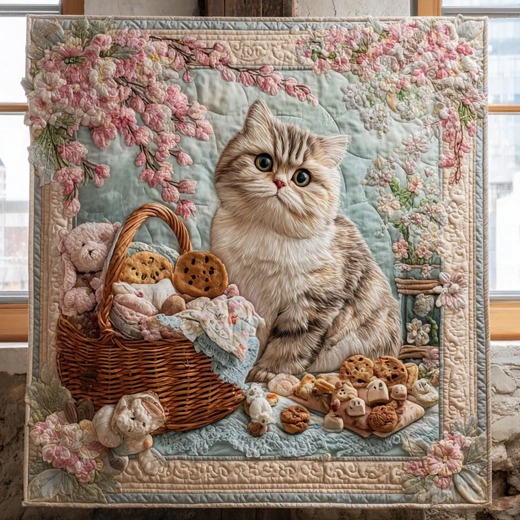 Whiskers & Cookies Quilt Blanket