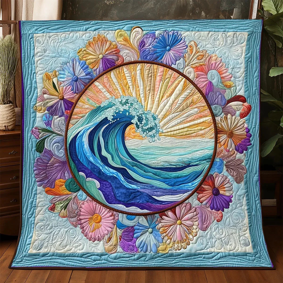 Whisper Of The Tide Quilt Blanket