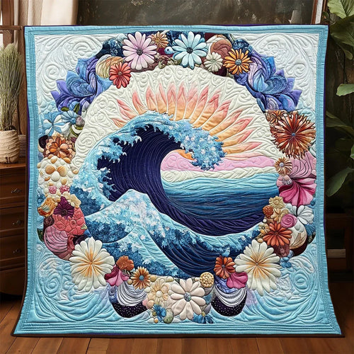 Whisper Of The Tide Quilt Blanket