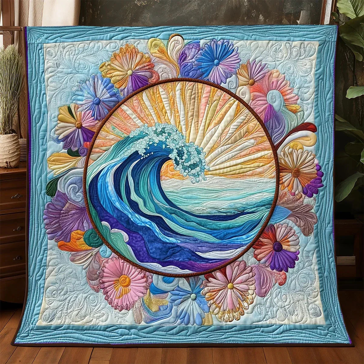 Whisper Of The Tide Quilt Blanket