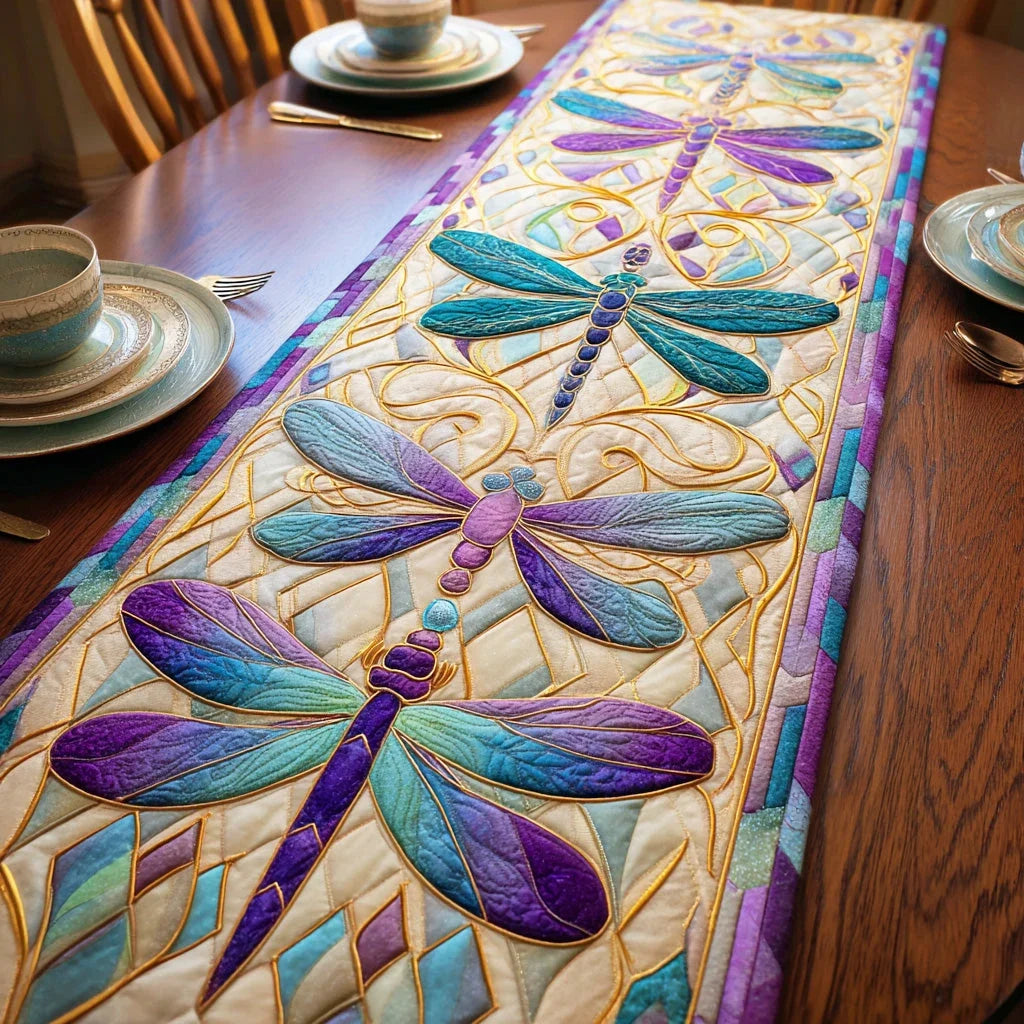 Whispering Wings Quilted Table Runner