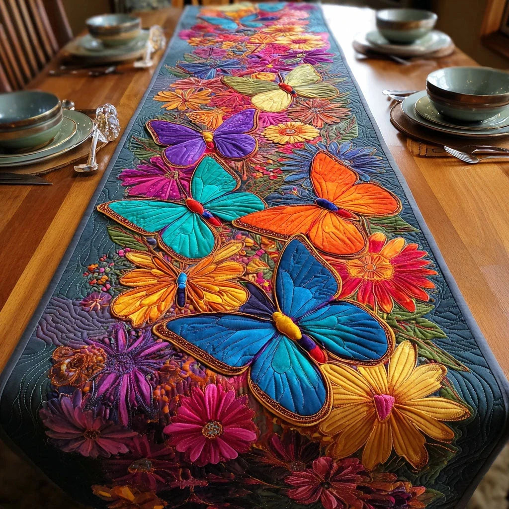 Whispering Wings Quilted Table Runner