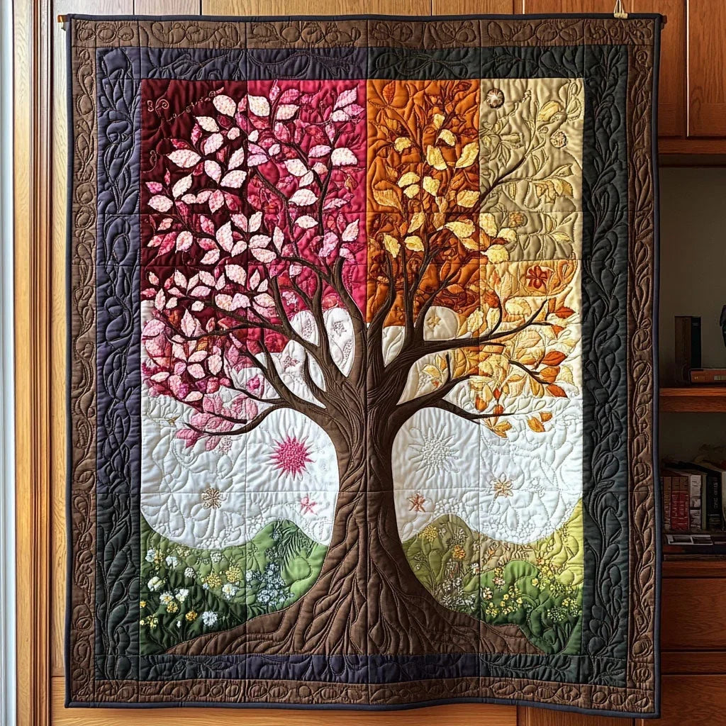 Whispers Of Seasons Quilt Blanket