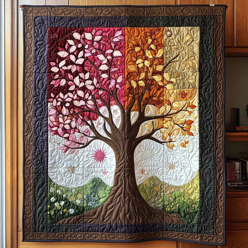 Whispers Of Seasons Quilt Blanket