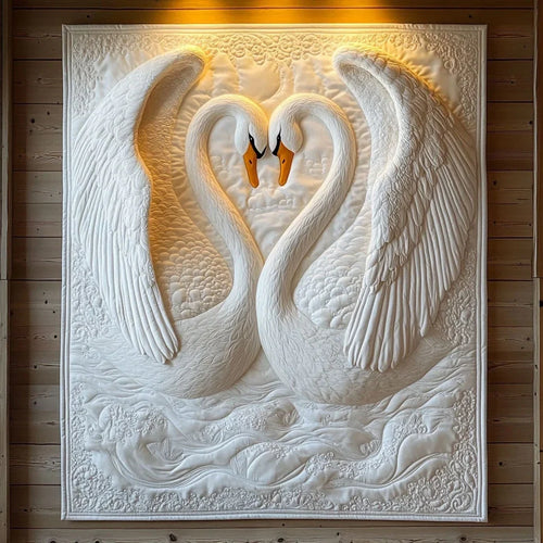 Whispers Of The Swans Quilt Blanket