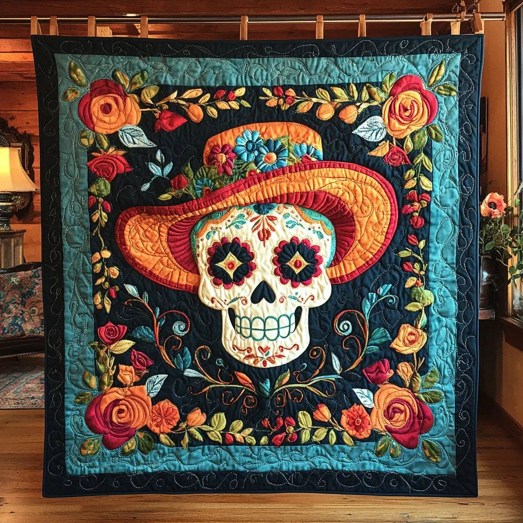 Whispers Under The Brim Quilt Blanket