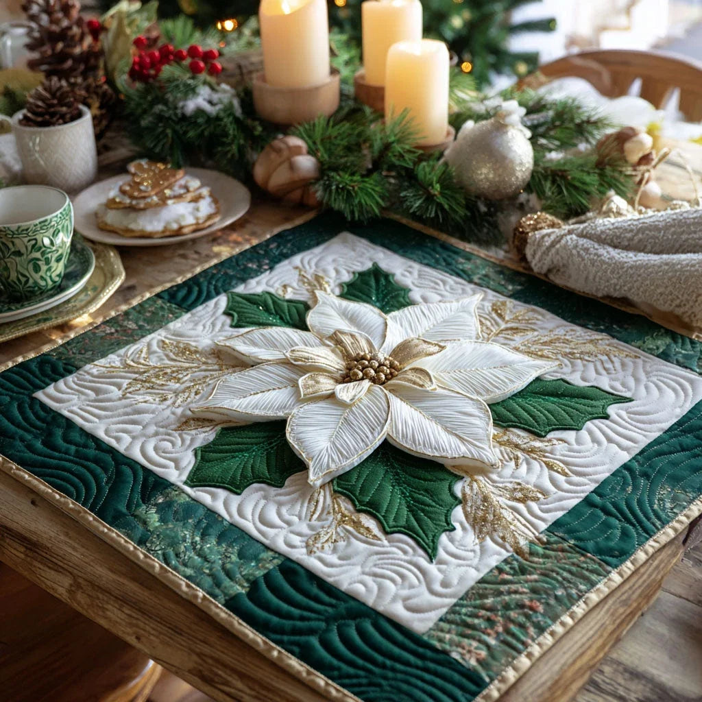 White Noel Table Topper