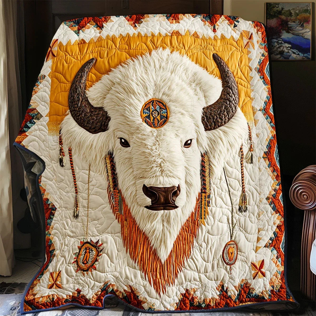 White Spirit Quilt Blanket