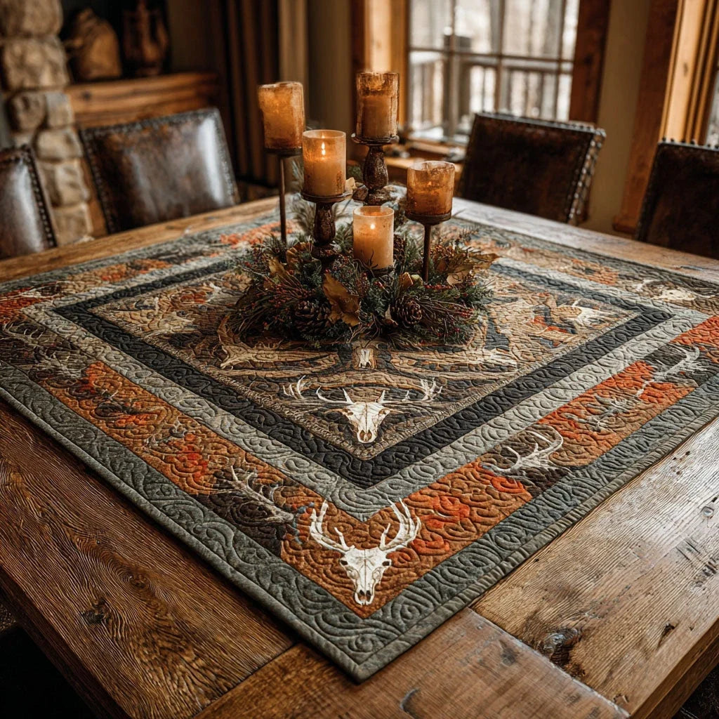 Whitetail Dreams Quilted Table Topper