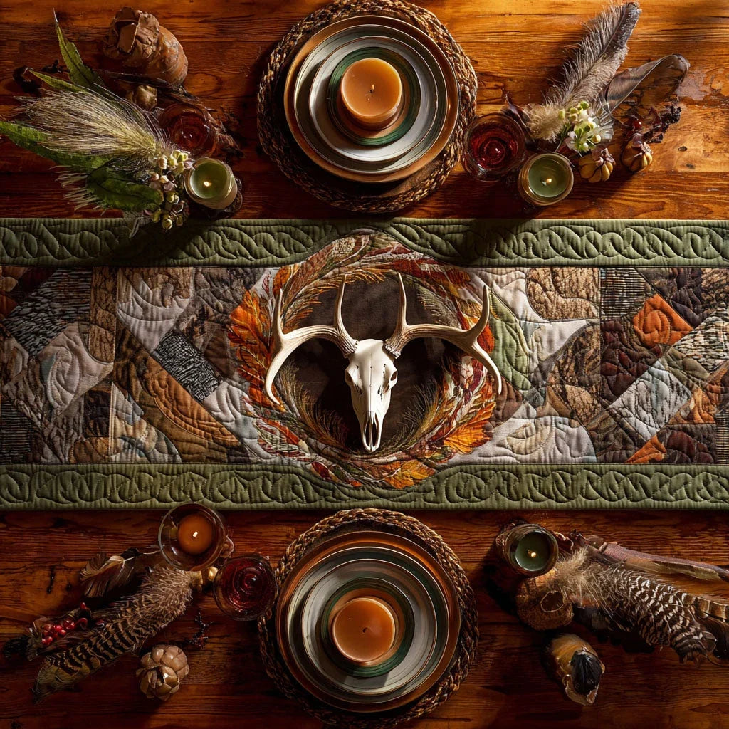 Whitetail Woods Quilted Table Runner