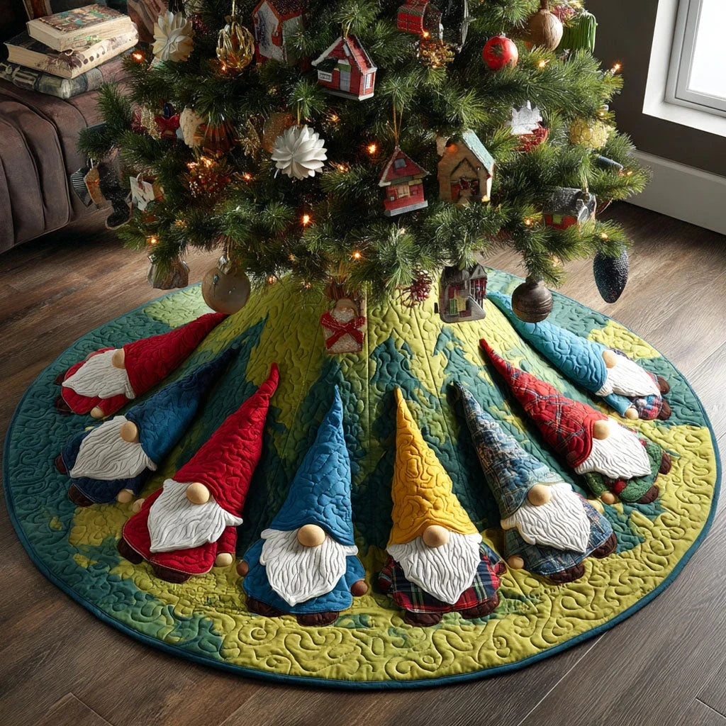 Wigglebeard Christmas Quilted Tree Skirt