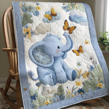 Wild Elephant Quilt Blanket - Quilted Blanket by Wild and Way