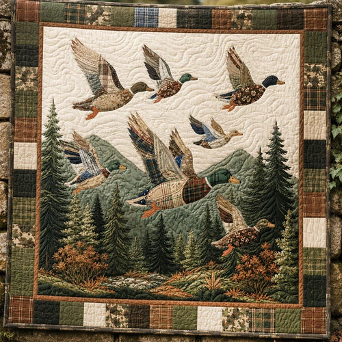 Wild Feathers Quilt Blanket - Quilted Blanket by Wild and Way