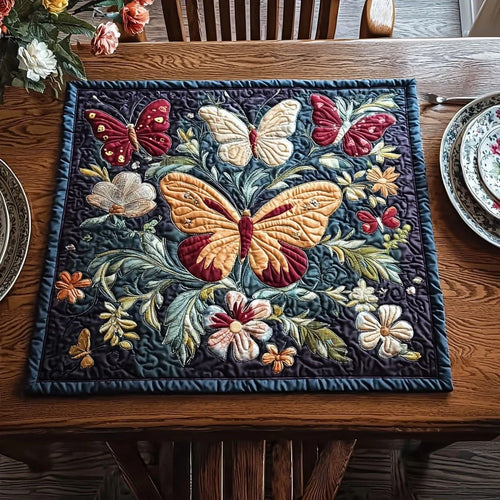 Wild Flutter Quilted Table Topper