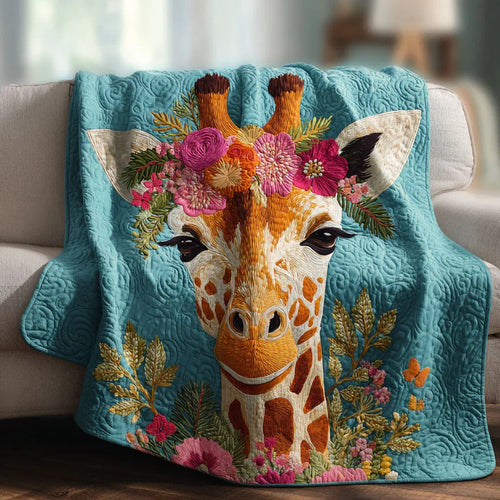 Wild Giraffe Quilt Blanket - Quilted Blanket by Wild and Way