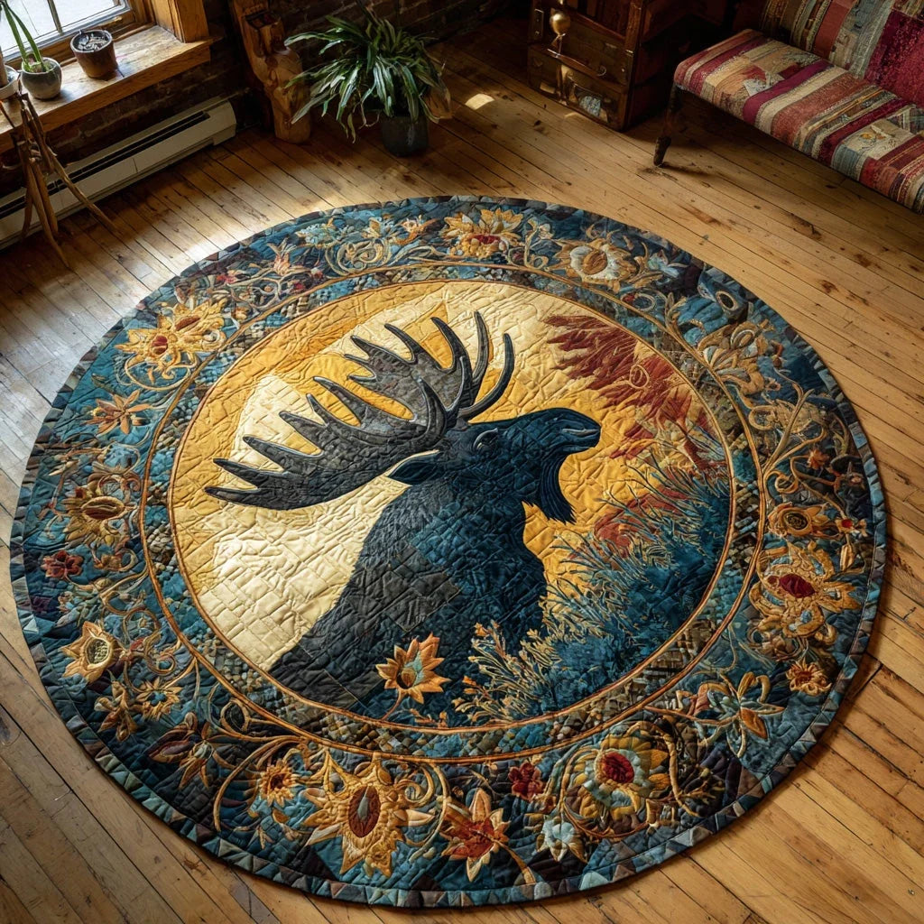 Wild Grace Quilted Round Mat