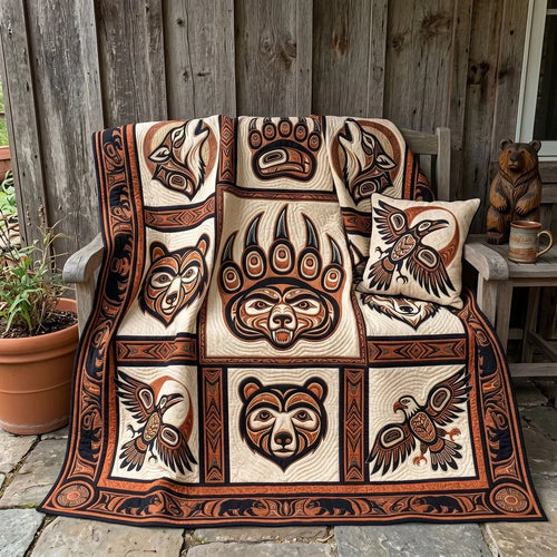 Wild Guardians Quilt Blanket