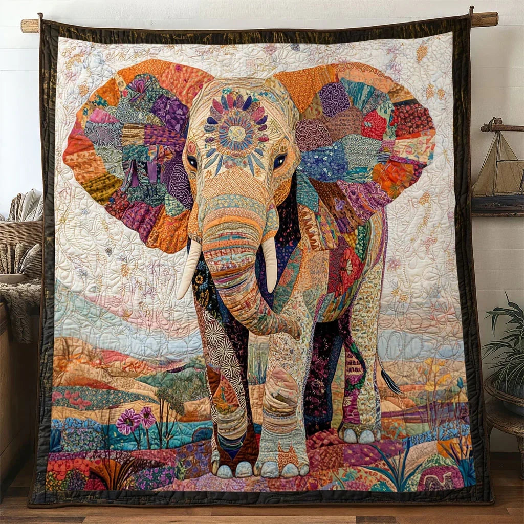 Wild Soul Elephant Quilt Blanket