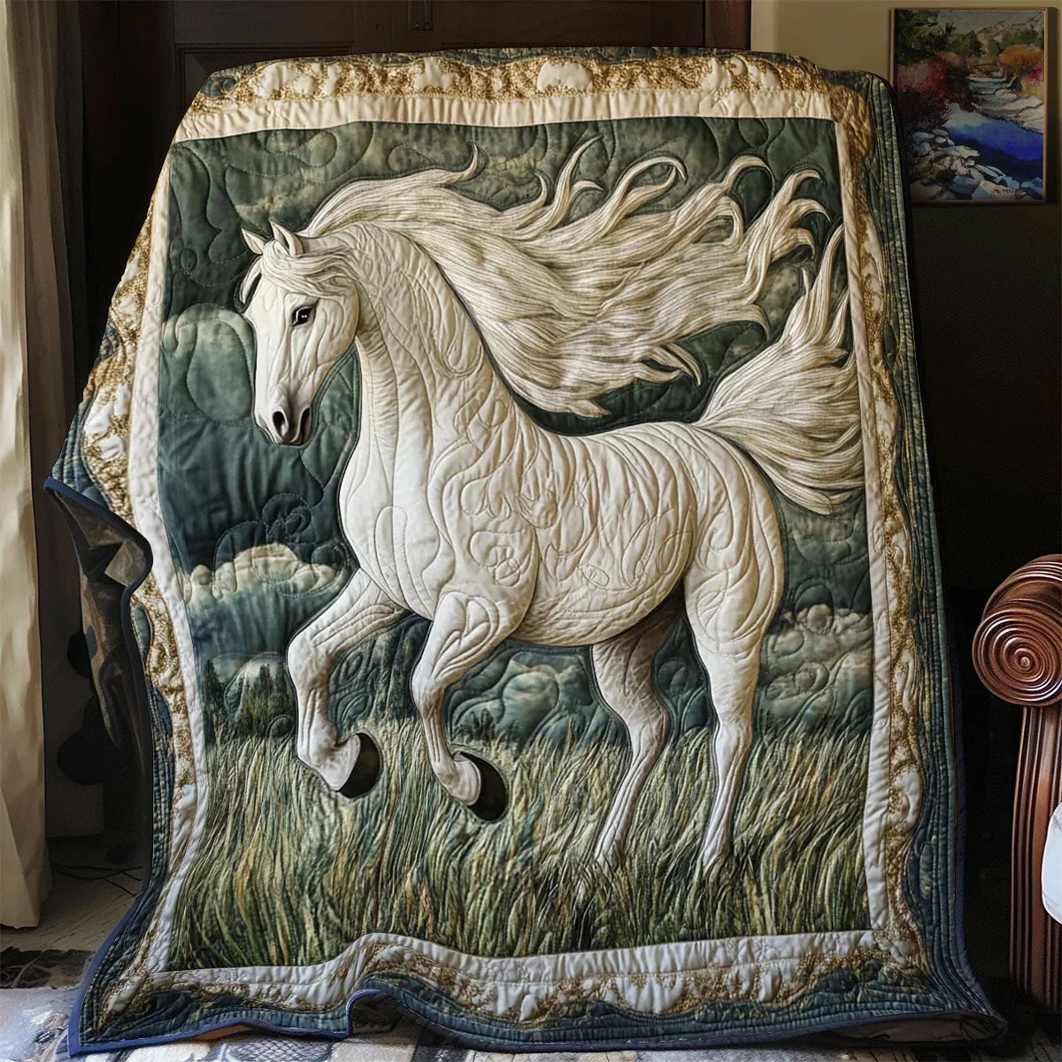 Wild Spirit Ride Quilt Blanket