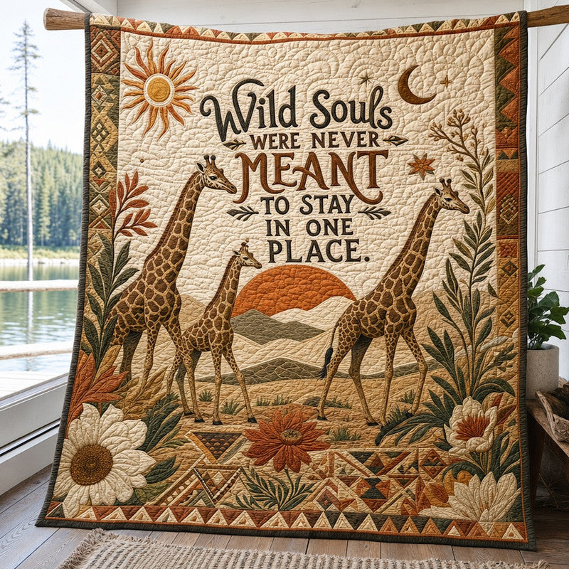 Wild Wanderer Quilt Blanket - Quilted Blanket by Wild and Way