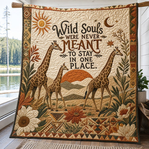Wild Wanderer Quilt Blanket - Quilted Blanket by Wild and Way