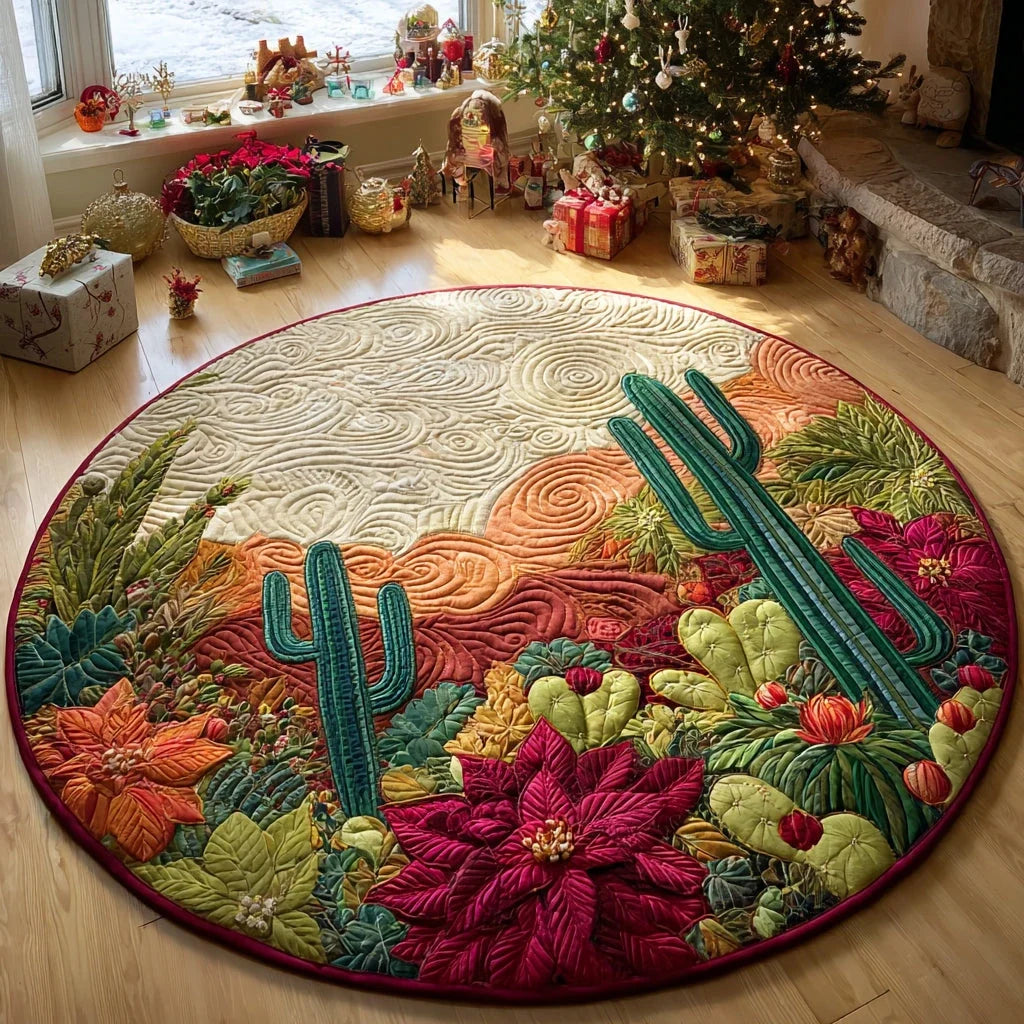Wild West Garden Quilted Round Mat