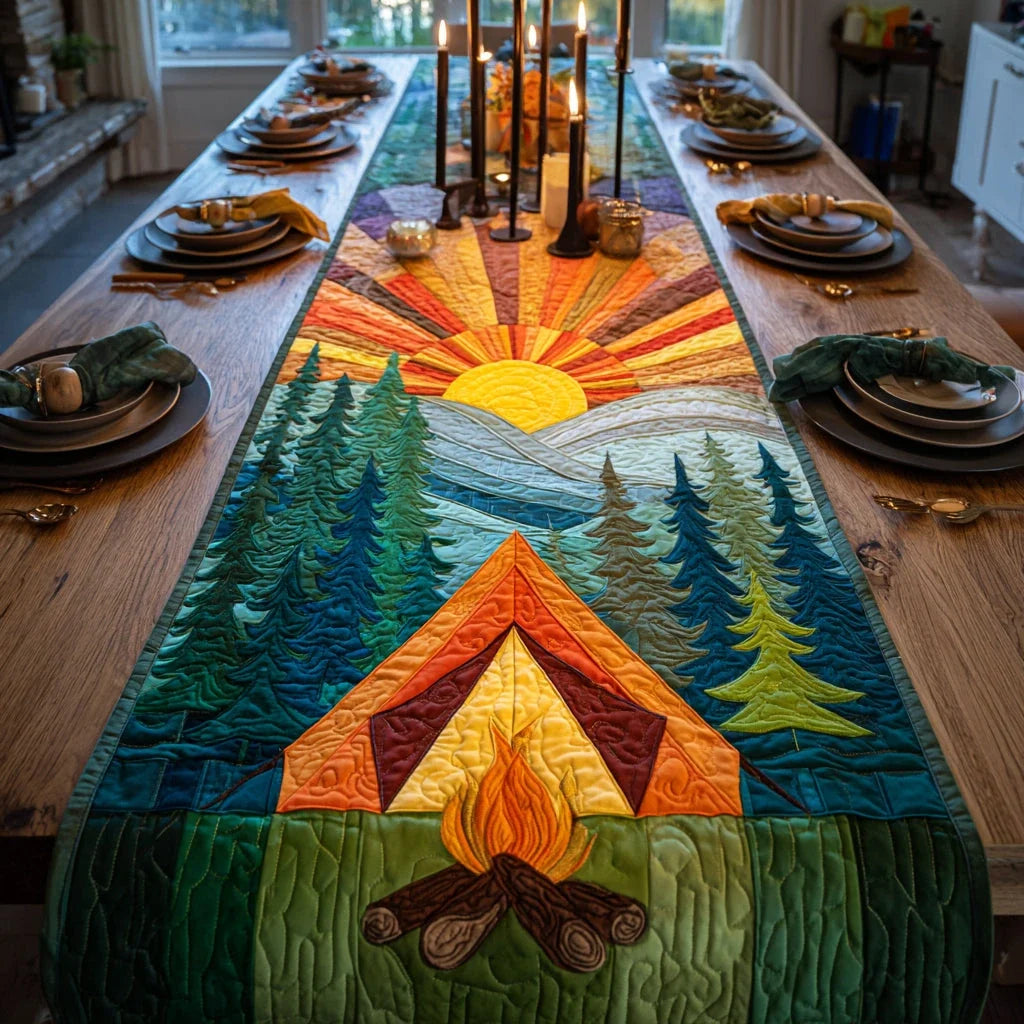 Wilderness Haven Quilted Table Runner