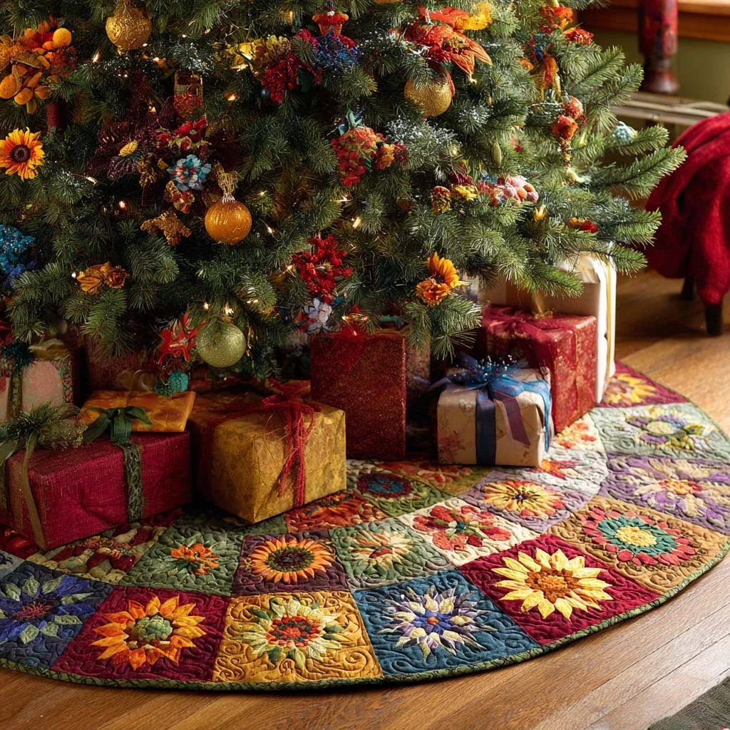 Wildest Dreams Christmas Quilted Tree Skirt