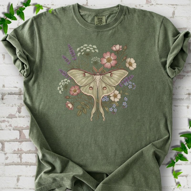 Wildflower Luna Moth T-Shirt