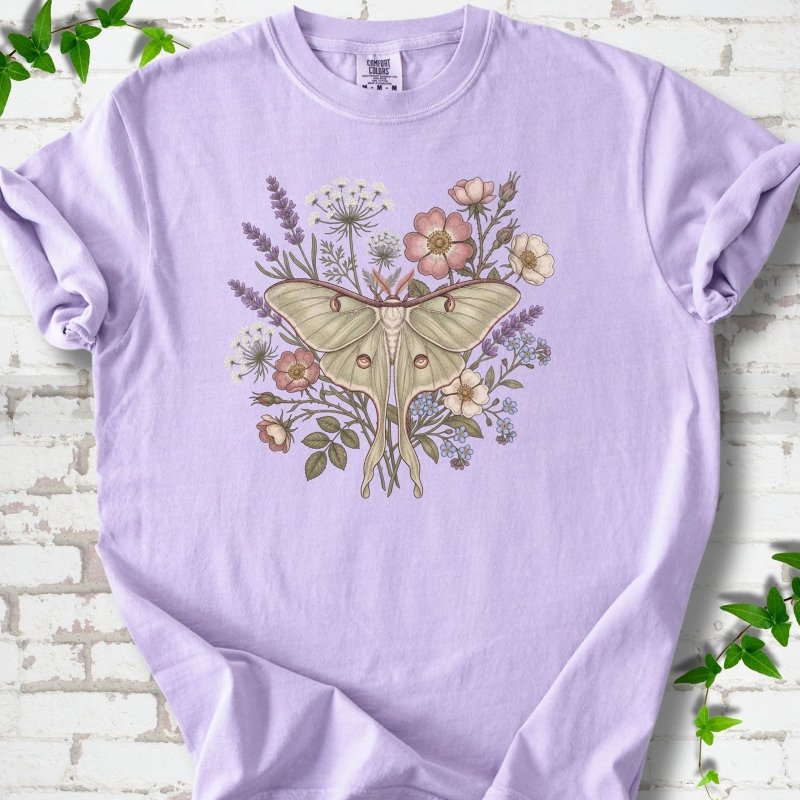 Wildflower Luna Moth T-Shirt