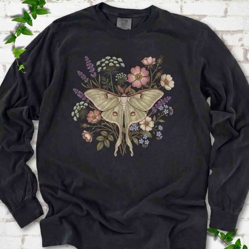 Wildflower Luna Moth LS T-Shirt