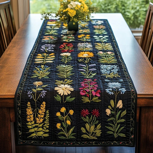 Wildflower Row Quilted Table Runner