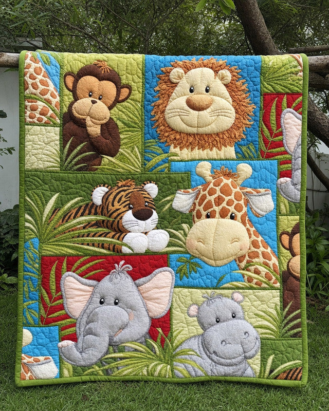 Wildlife Friend Quilt Blanket - Quilted Blanket by Wild and Way