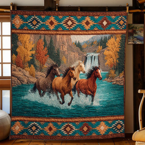 Wildwater Gallop Quilt Blanket