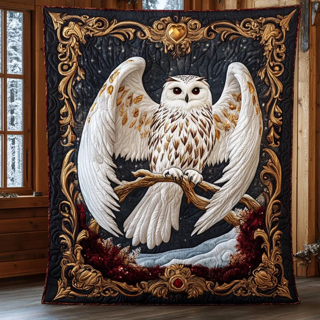 Wings Of Wisdom Quilt Blanket