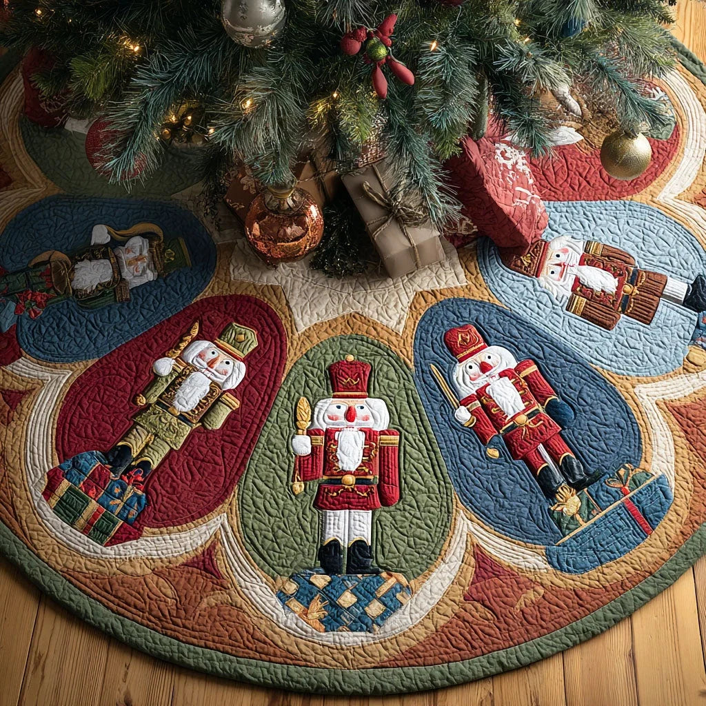 Winter Ballet Christmas Quilted Tree Skirt