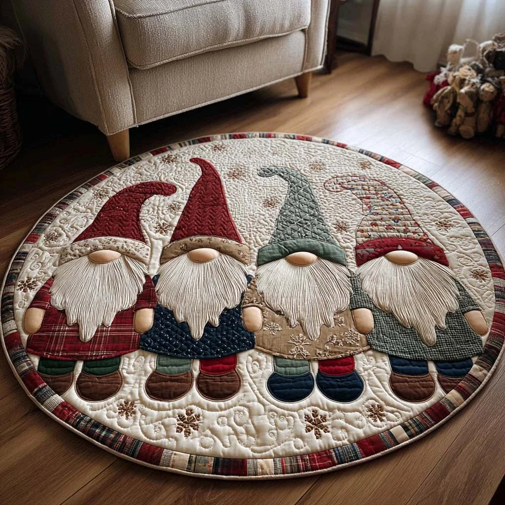 Winter Blessing Quilted Round Mat