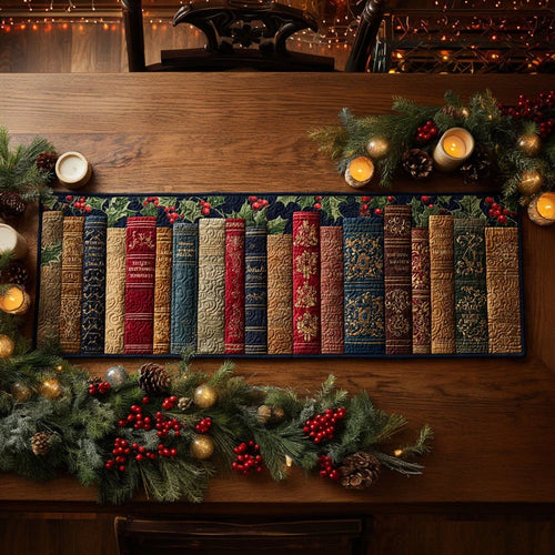 Winter Bookpath Quilted Table Runner