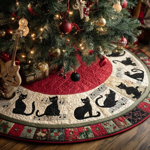 Winter Chorus Christmas Quilted Tree Skirt