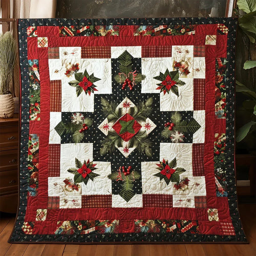 Winter Christmas Gift Quilt Blanket