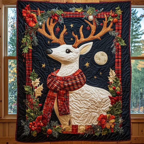 Winter Deer Quilt Blanket