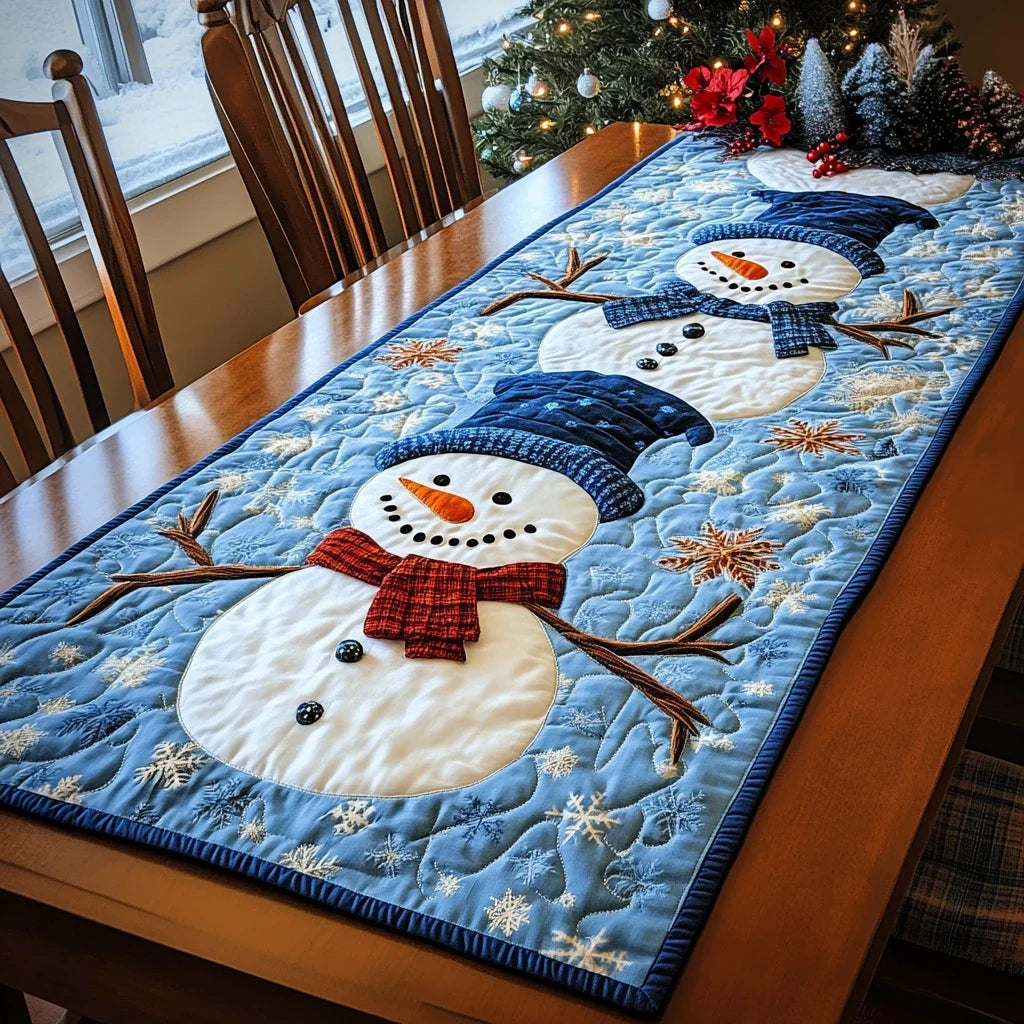 Winter Delight Quilted Table Runner
